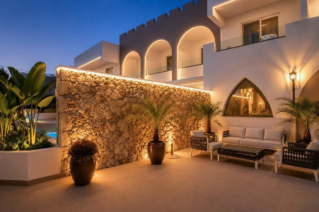 General view, Castello di Cavaliere Suites, Rhodes