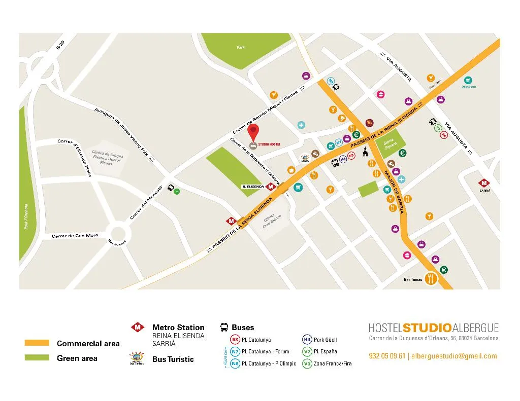 General view, Hostel Albergue Studio, Barcelona