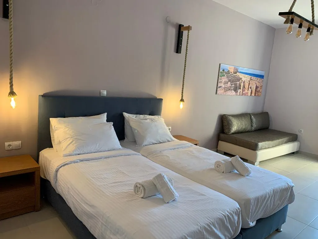 Double or Twin DELUXE WITH BALCONY Room, Dioni Hotel, Crete