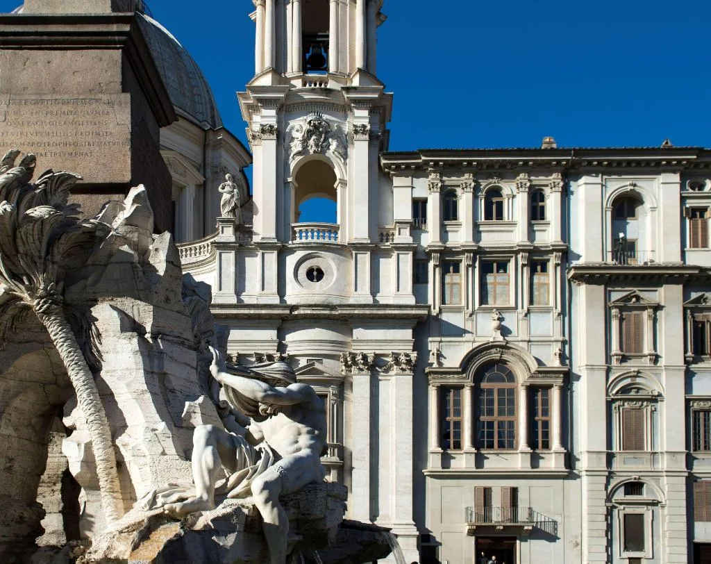General view, Eitch Borromini Palazzo Pamphilj, Rome