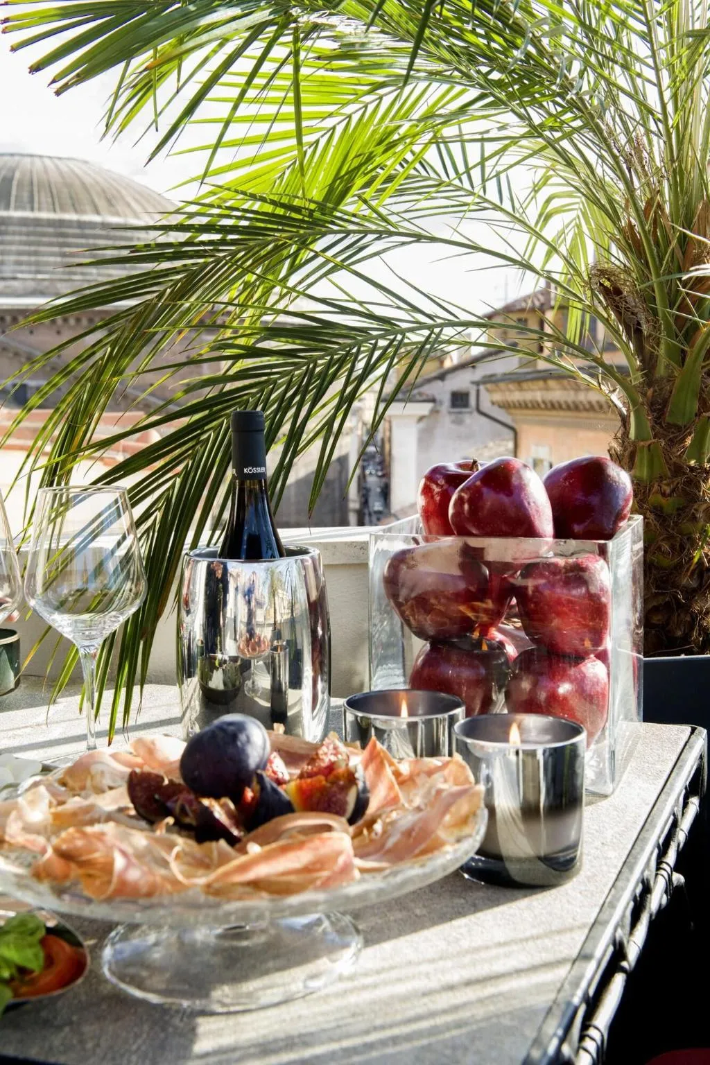 Terrace, Antico Albergo del Sole al Pantheon, Rome
