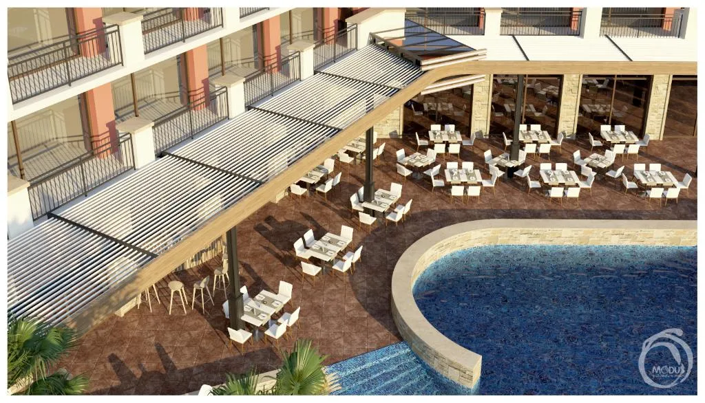 Terrace, Nobel Ultra All Inclusive - Free Beach Access, Bourgas
