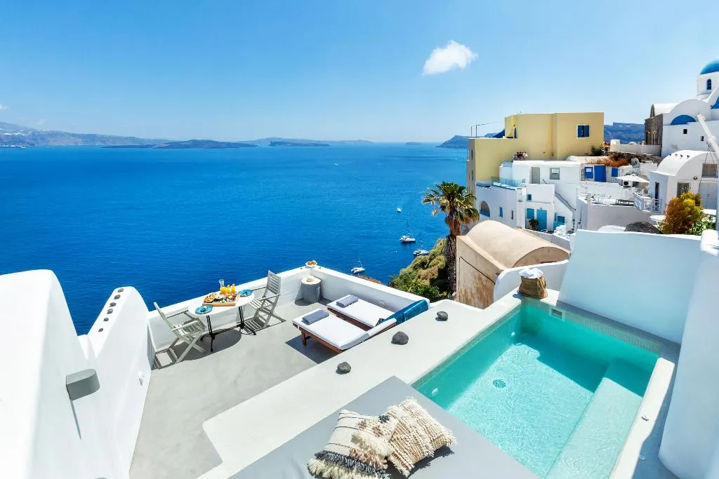 Terrace, Diamond Luxury Suites, Santorini