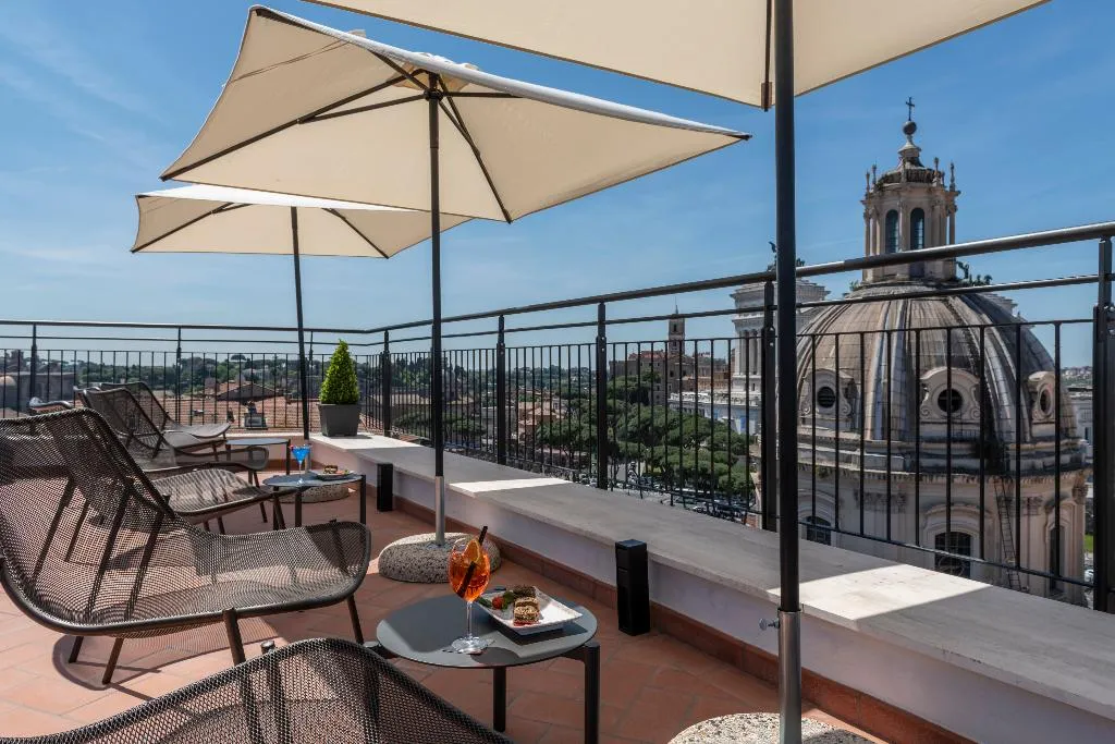 Terrace, H10 Palazzo Galla, Rome