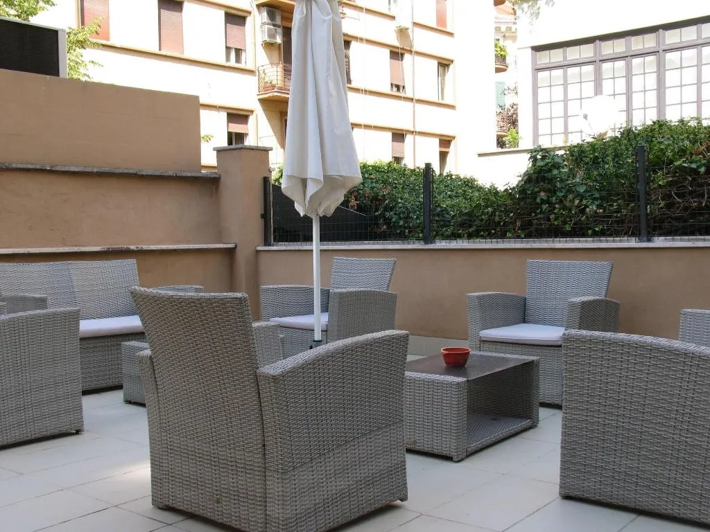 Terrace, Dea Roma Inn, Rome
