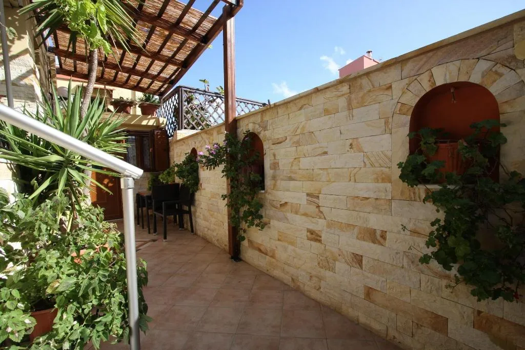 Terrace, Sofia Pension, Rhodes