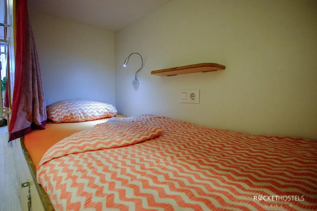 Bed in dormitory WITH SHARED BATHROOM Room, Rocket Hostels Gracia, Barcelona
