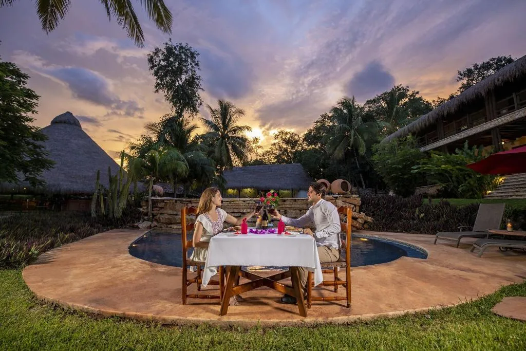 Restaurant, The Lodge at Uxmal, Cancun Area
