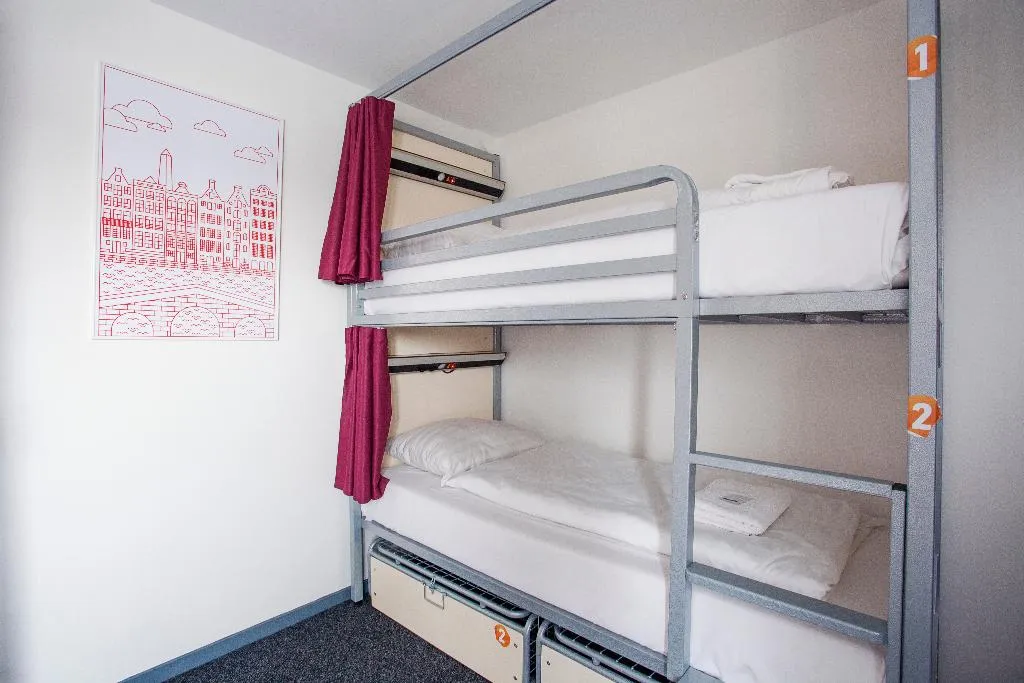 Bed in dormitory STANDARD Room, St. Christopher's at the Winston, Amsterdam