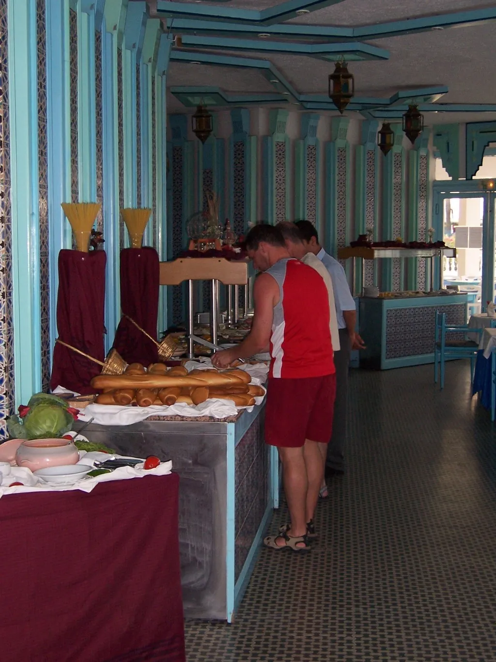 Restaurant, Les Palmiers, Tunisia