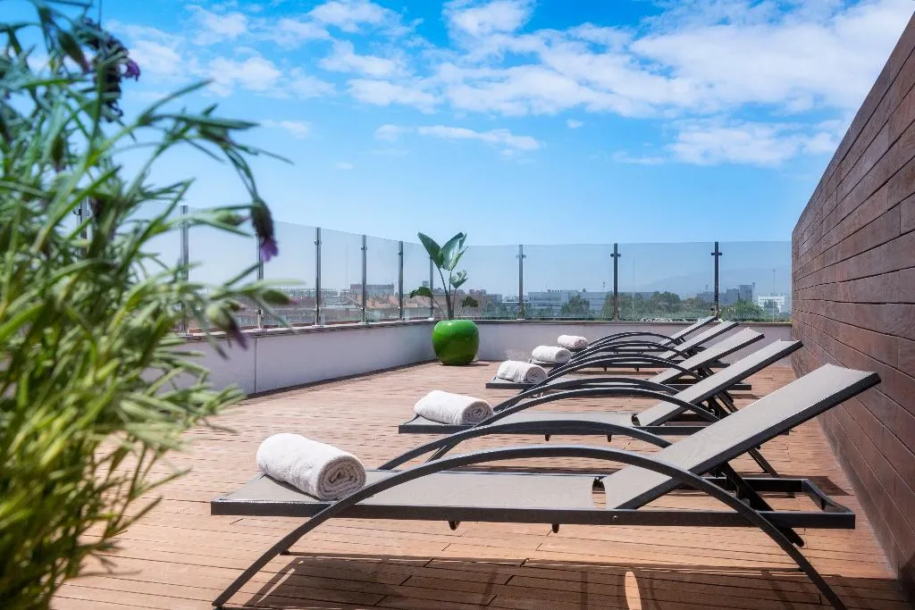 Terrace, Salles Hotel Ciutat del Prat Barcelona Airport, Barcelona