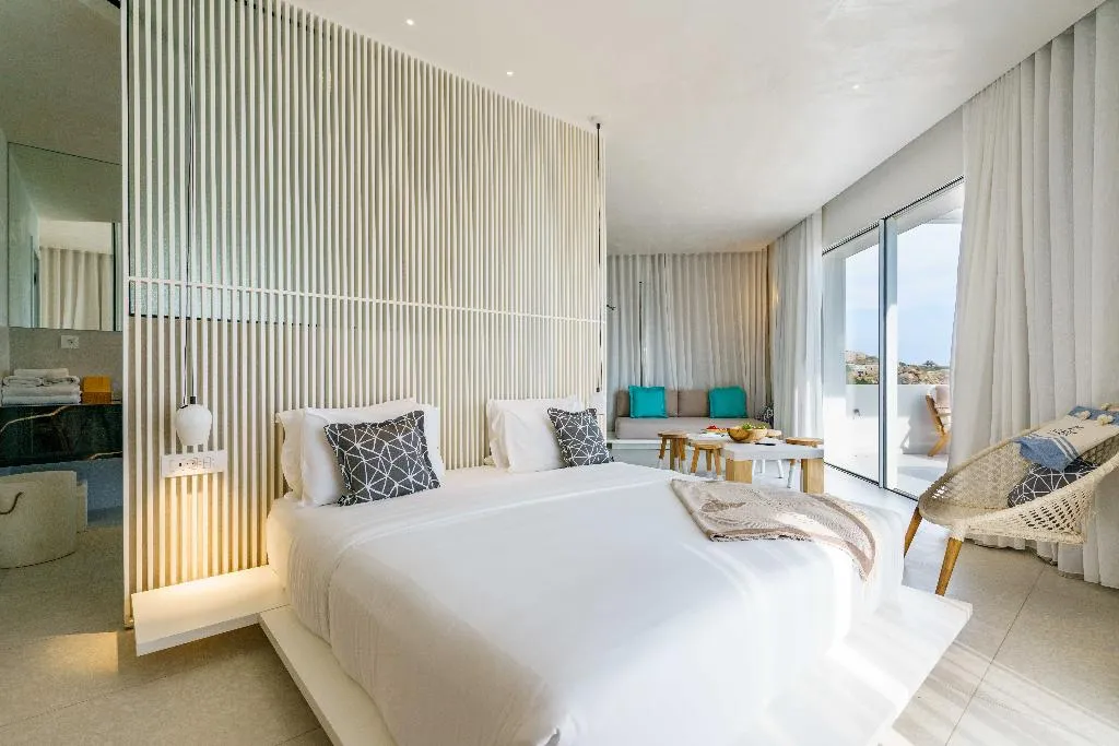 SUITE PREMIUM SEA VIEW Room, Mykonos Dove beach hotel, Mykonos