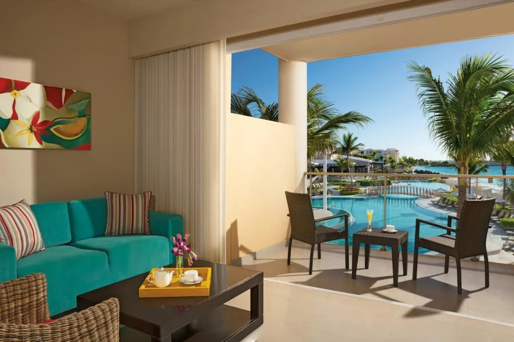 JUNIOR SUITE OCEAN VIEW TWO DOUBLE BEDS Room, Dreams Jade Resort & Spa - All Inclusive, Cancun Area