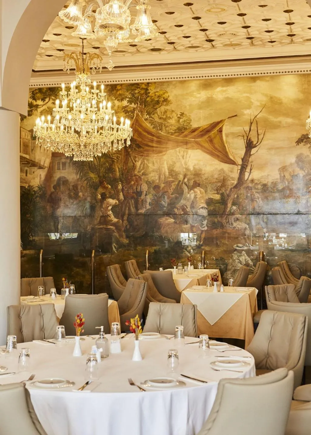 Restaurant, Grande Albergo Delle Rose, Rhodes