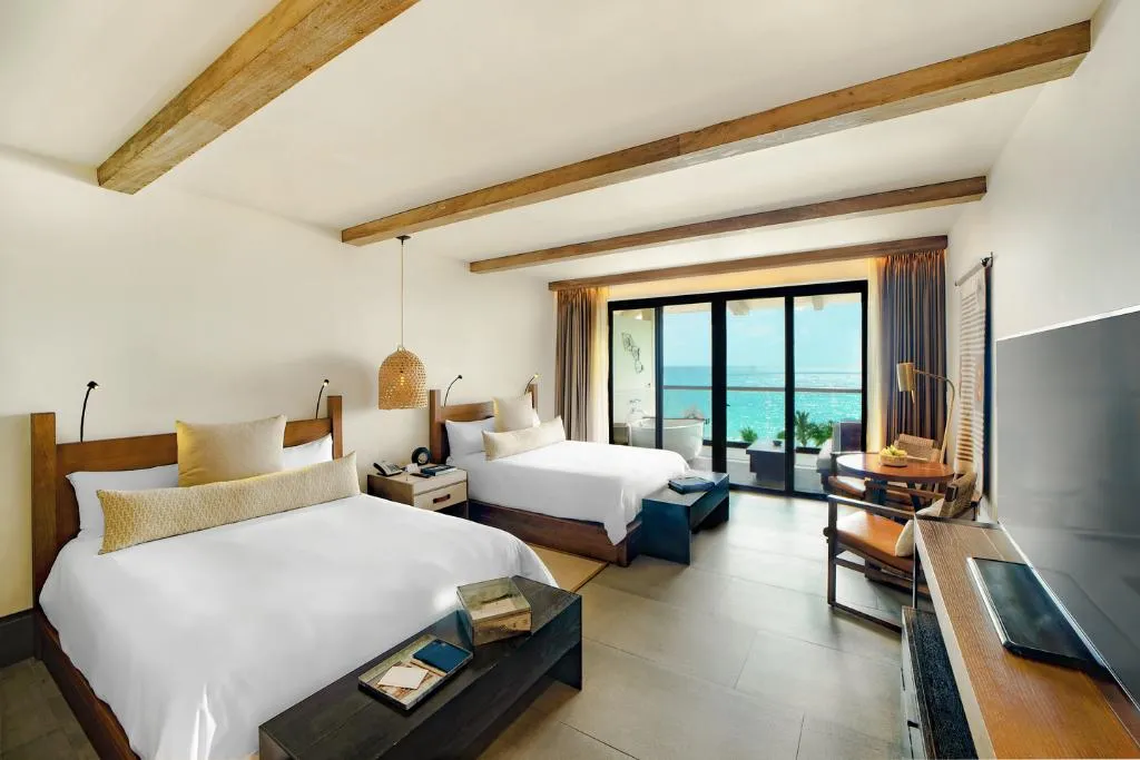 TRIPLE OCEAN FRONT TWO DOUBLE BEDS Room, UNICO 20°87° Hotel Riviera Maya, Cancun Area