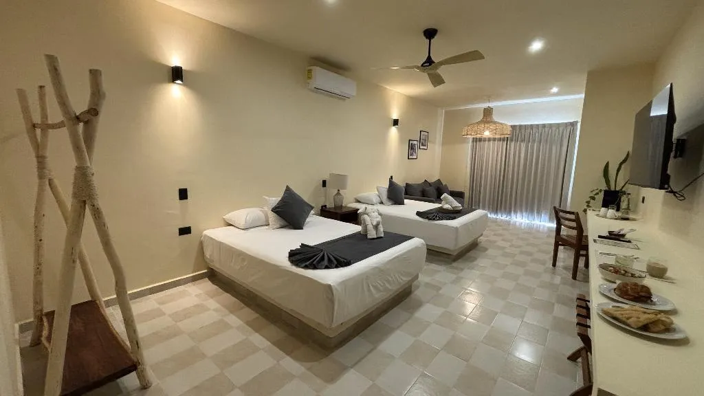 JUNIOR SUITE DELUXE TWO BEDS Room, Hotel Casa Barbara Holbox, Cancun Area
