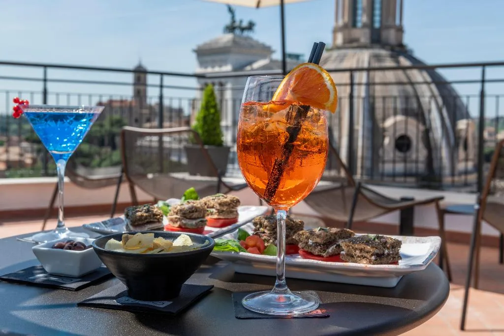 Terrace, H10 Palazzo Galla, Rome