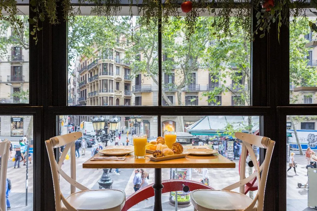 General view, Royal Ramblas, Barcelona