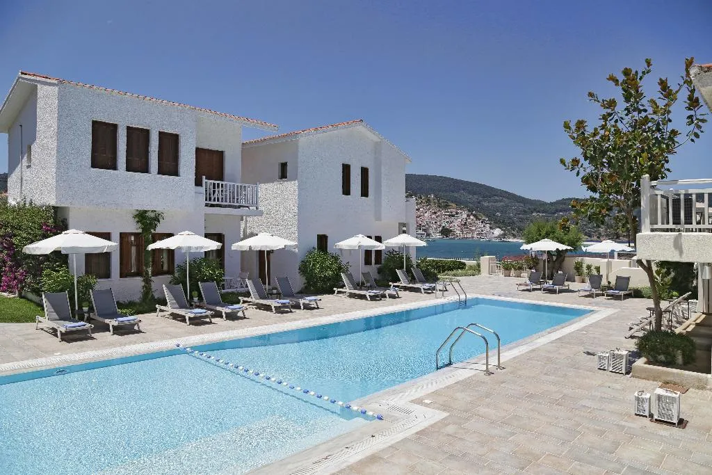 Pool, Skopelos Village Hotel, Skiathos