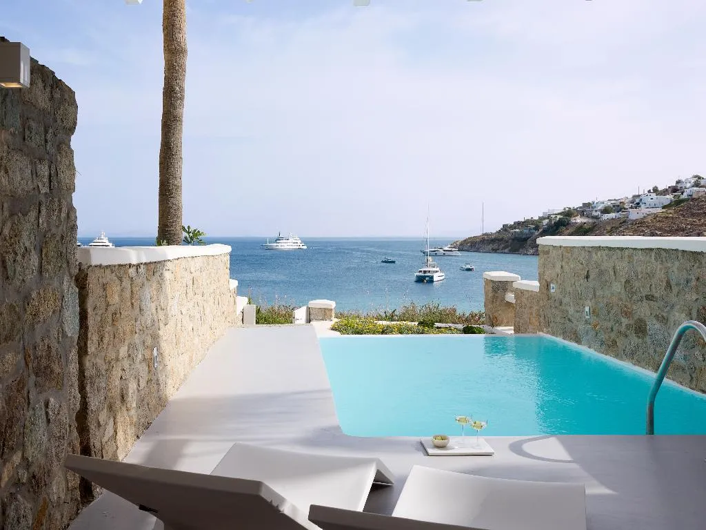 SUITE WITH PRIVATE POOL Room, Mykonos Blu, A Resort to Live, Mykonos