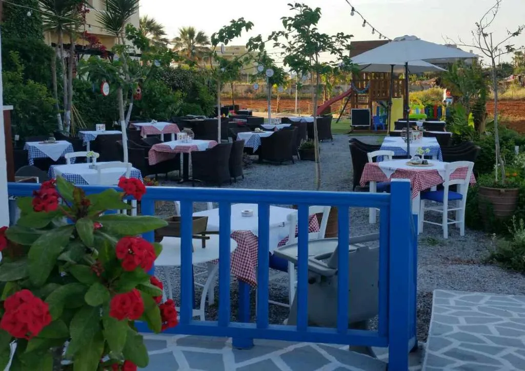 Restaurant, Mila malia studios hotel, Crete
