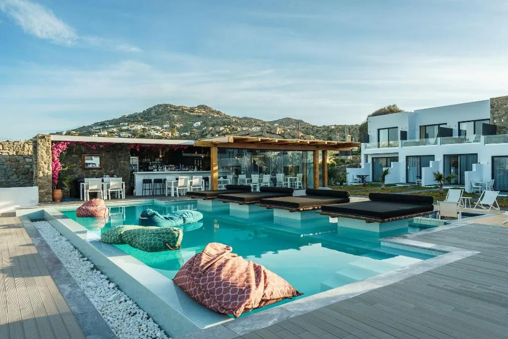 General view, Bianco A Nero, Mykonos