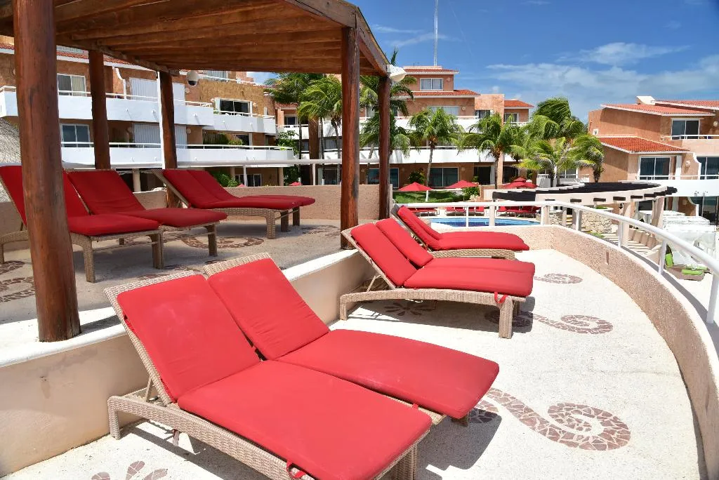 Terrace, Sunset Fishermen Beach Resort Playa Del Carmen, Cancun Area