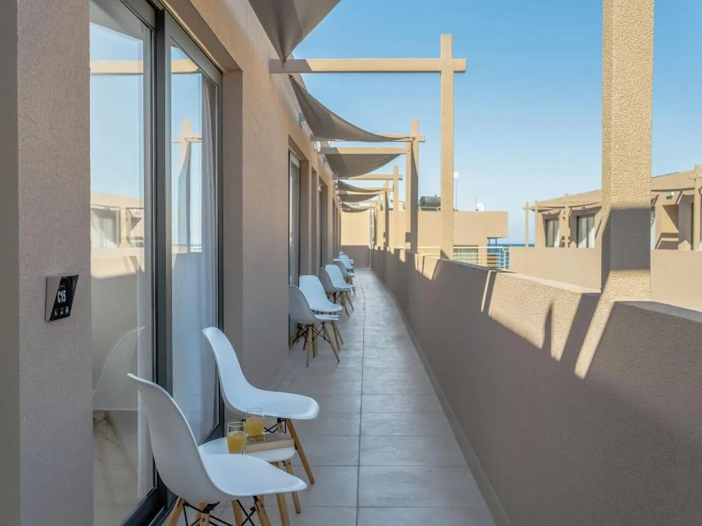 Terrace, Golden Bee Lifestyle Hotel, Crete