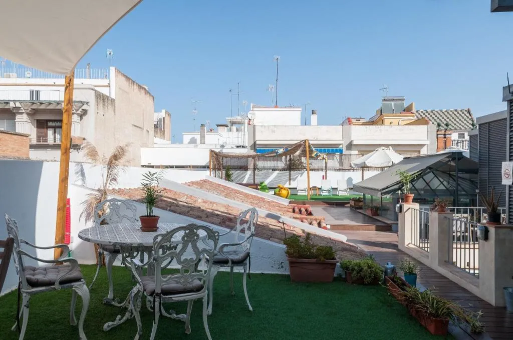 Terrace, The Nomad Hostel, Seville