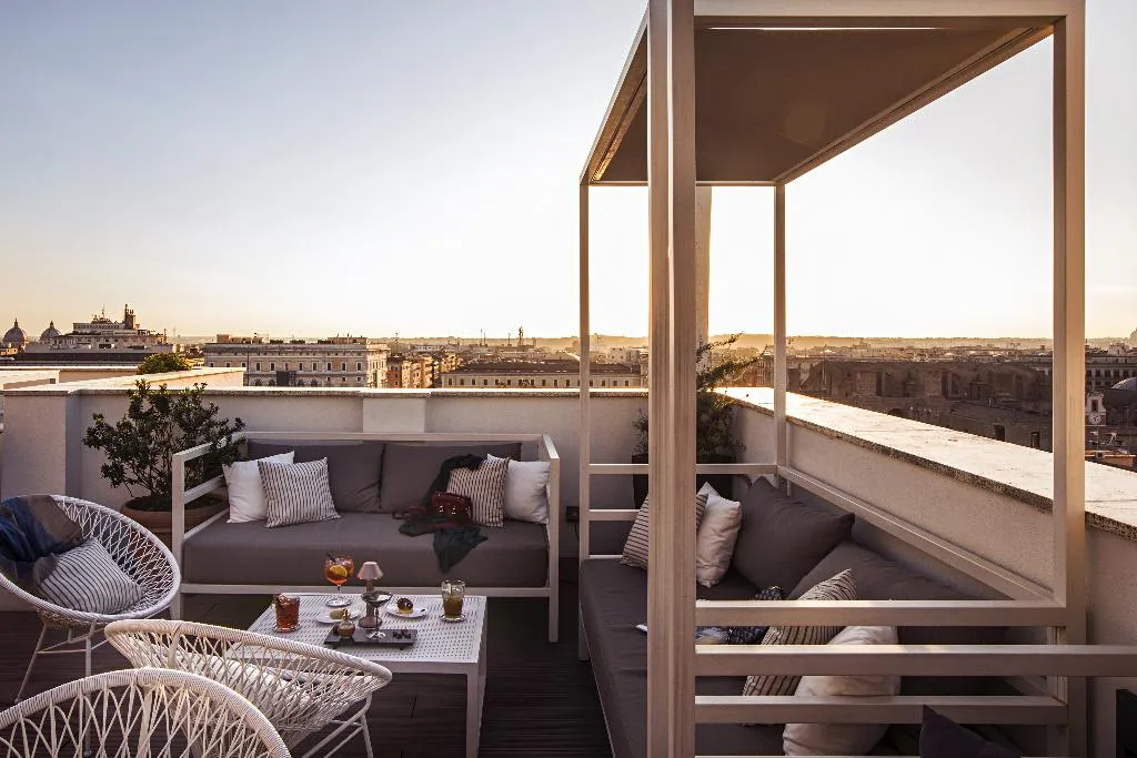 Terrace, The Independent Hotel, Rome