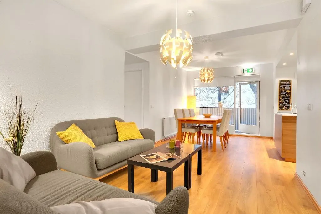 Lobby, Lækur Hostel, Reykjavik