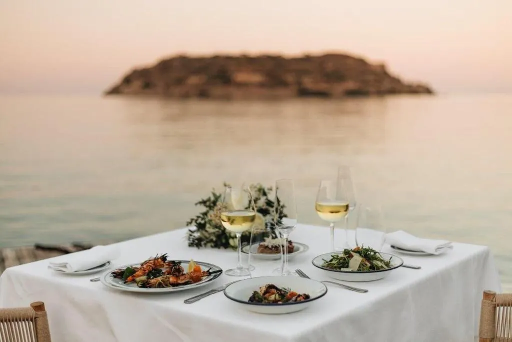 Restaurant, Phaea Blue, a member of SLH, Crete