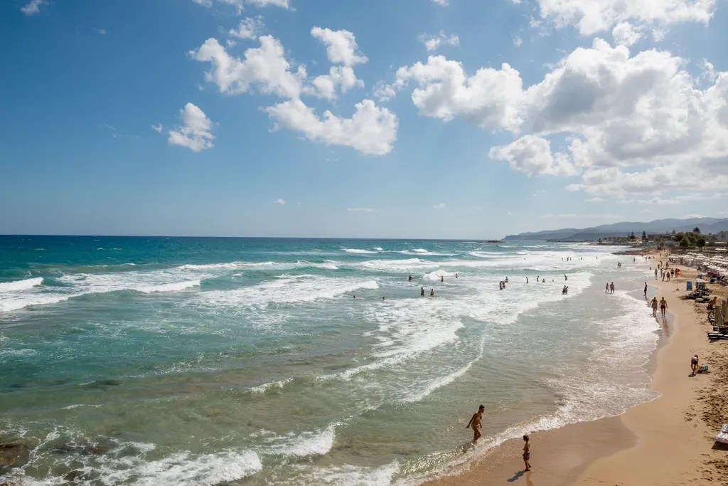 Beach, Kalypso Hotel, Crete