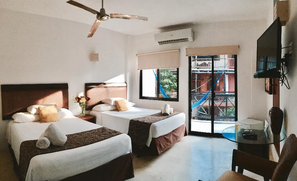 Room TWO BEDS Room, Siesta Fiesta Hotel – 5th Avenue, Playa Del Carmen