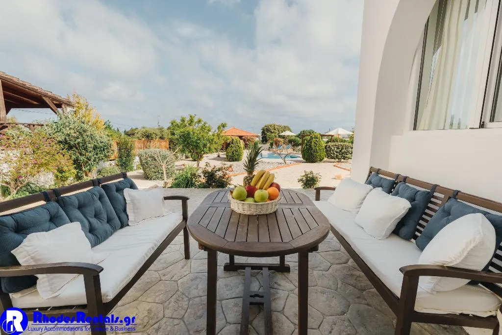 Terrace, Gennadi Dreams Holiday Villa, Rhodes