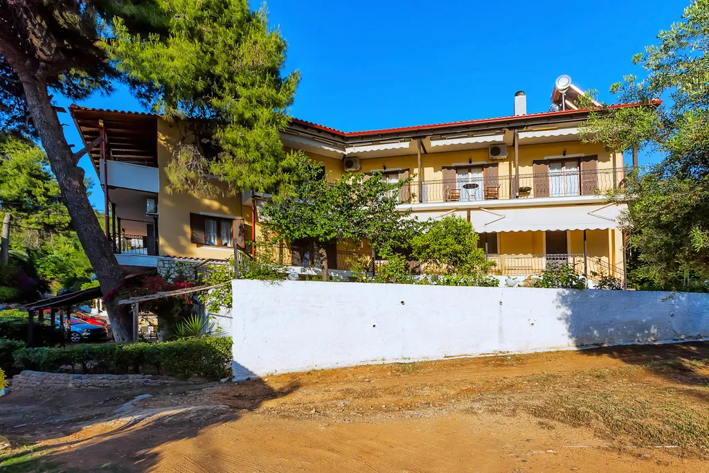 Terrace, Xenios Loutra Village Karnagio, Halkidiki