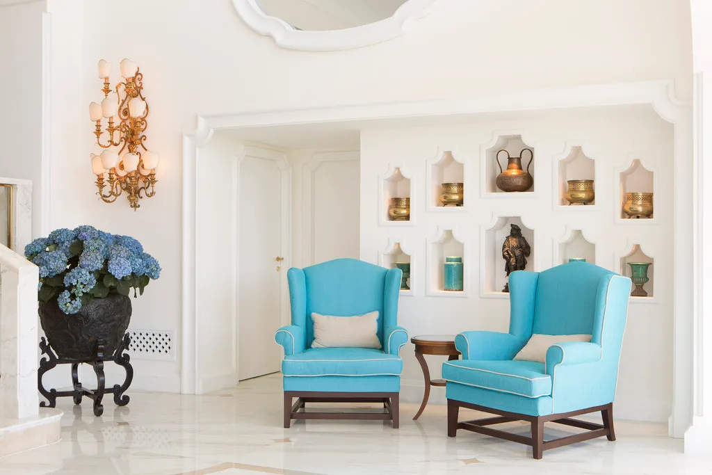Lobby, Grand Hotel De La Ville, Naples