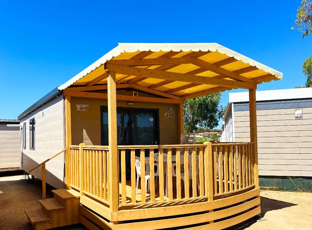 MOBILE HOME TWO BEDROOMS ONE BATHROOM Room, Camping Village Capo D'Orso, Olbia