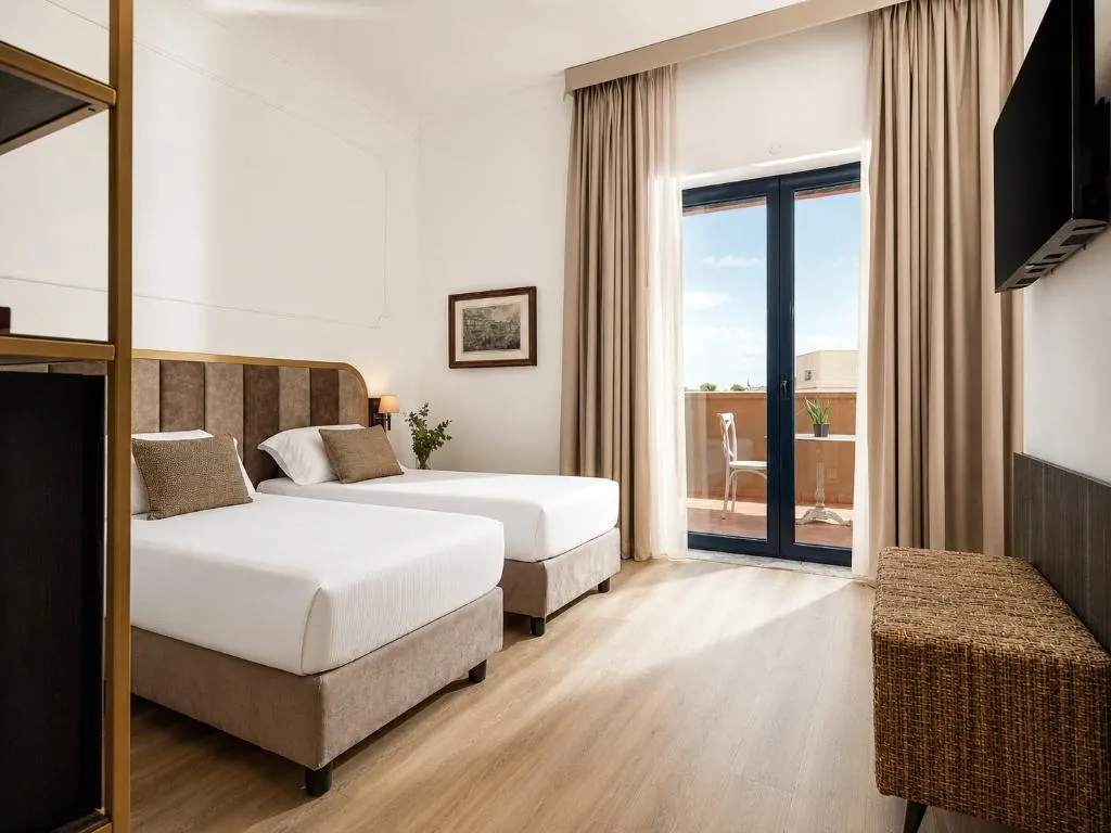 DOUBLE SUPERIOR WITH TERRACE Room, Grand Hotel Tiberio, Rome