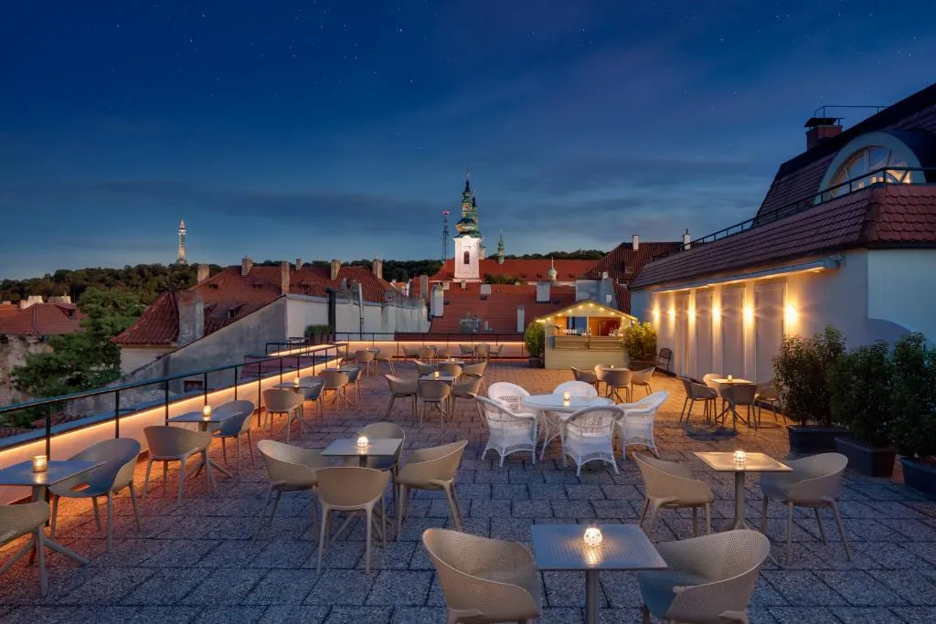 Terrace, Hotel Savoy Prague, Prague