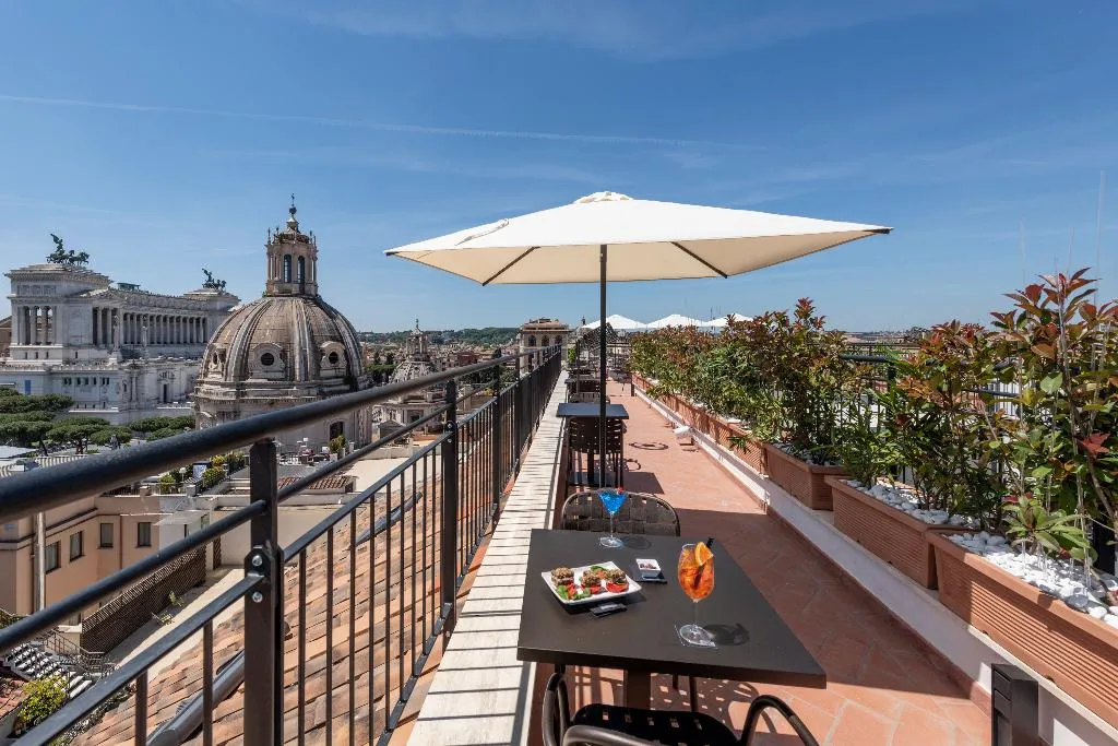 Terrace, H10 Palazzo Galla, Rome