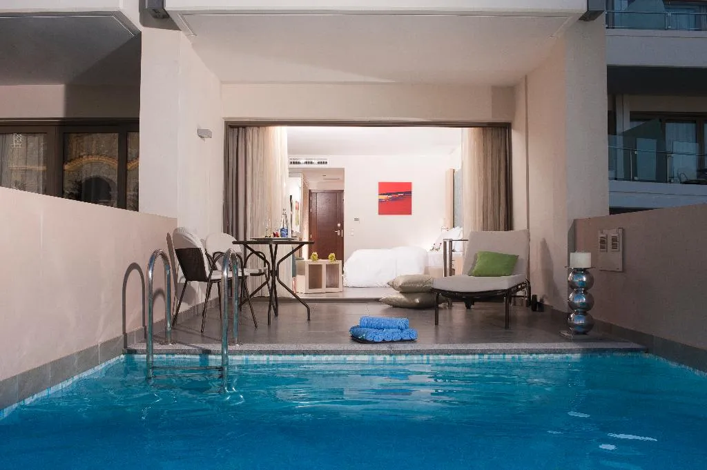 Double or Twin SUPERIOR WITH PRIVATE POOL Room, Castello Boutique Resort & Spa Adults Only, Crete