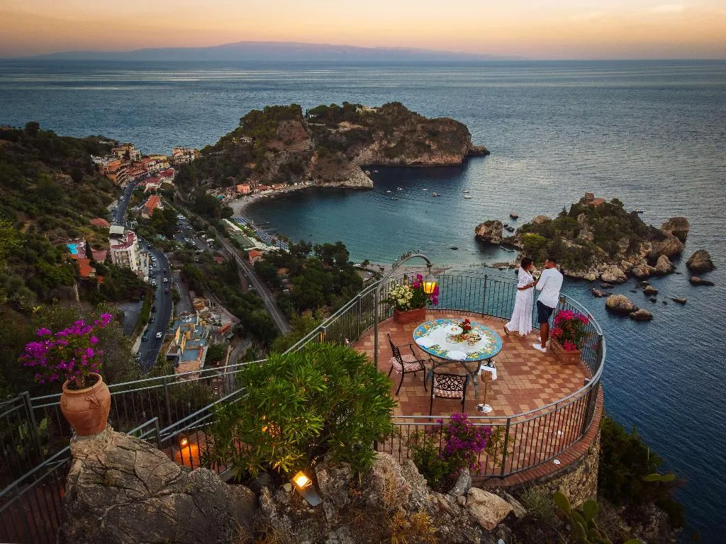 Restaurant, Grand Hotel San Pietro, Taormina