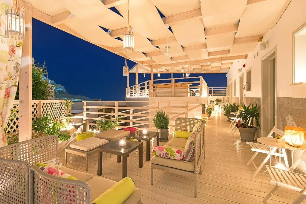 Terrace, Lindos Harmony Suites, Rhodes