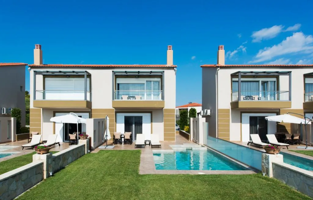 VILLA TWO BEDROOMS WITH PRIVATE POOL Room, Sunny Villas and Spa, Halkidiki
