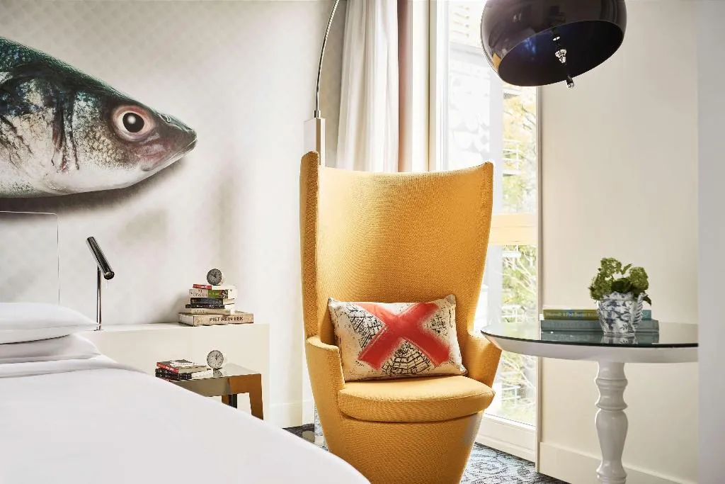 DOUBLE GARDEN VIEW KING BED Room, Andaz Amsterdam, Prinsengracht, By Hyatt, Amsterdam
