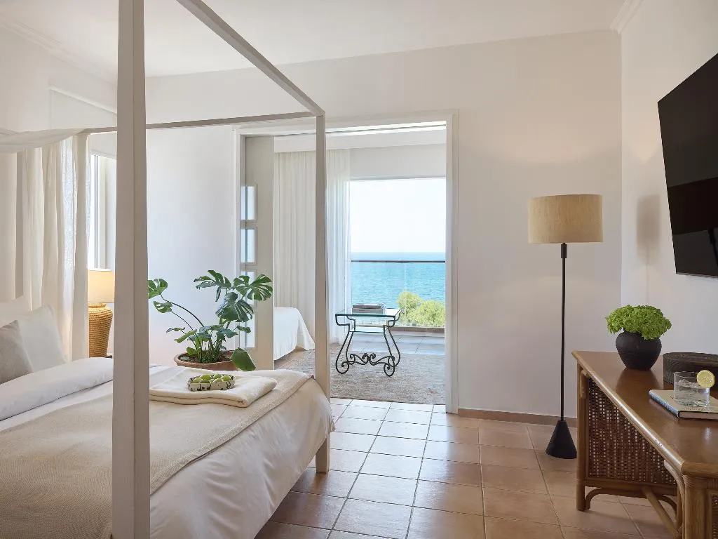JUNIOR SUITE SEA FRONT Room, Grecotel Marine Palace & Aqua Park, Crete