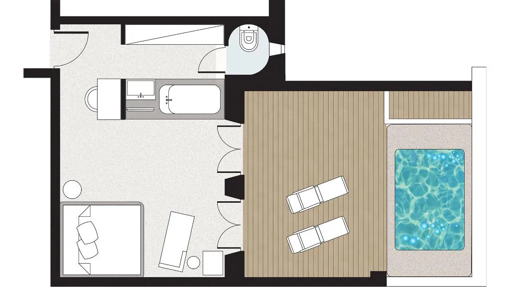 BUNGALOW LUXURY Room, Mykonos Blu, A Resort to Live, Mykonos
