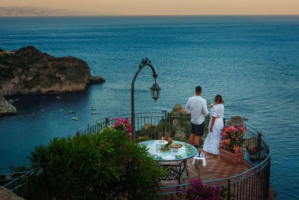 Restaurant, Grand Hotel San Pietro, Taormina