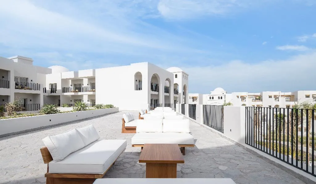 Terrace, Serry Beach Resort, Red Sea Riviera